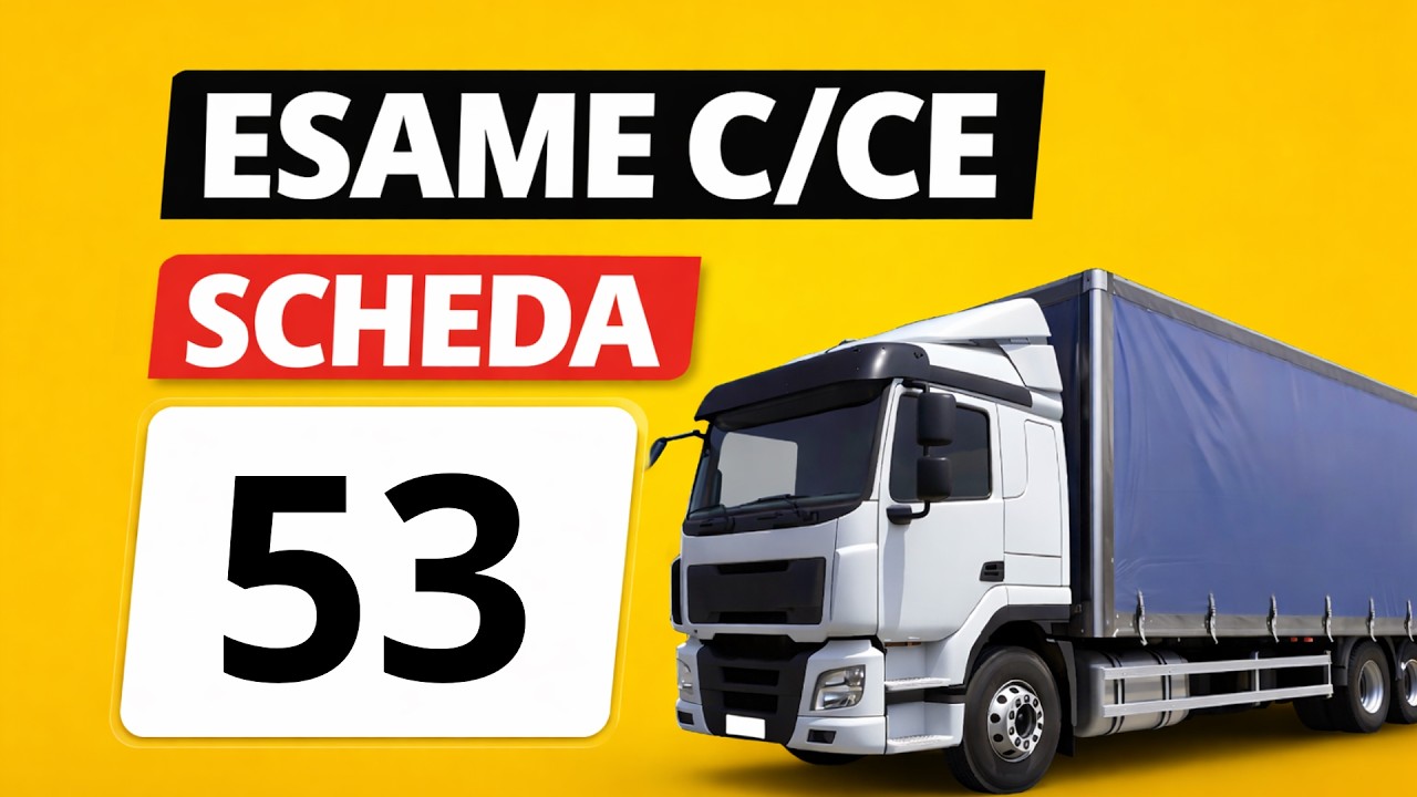 Quiz patente C - CE Simulazione esame, scheda N. 53