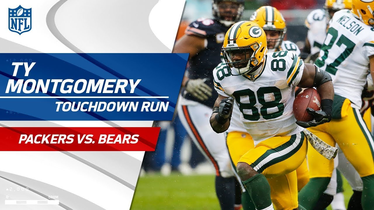 Ty Montgomery Breaks Off 37-Yd TD Run vs. Chicago! | Packers vs. Bears | NFL Wk 10 Highlights