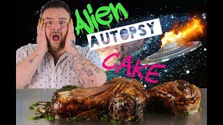 How To Make An Alien Cake! / DIY UFO Cake Secureteam Collaboration/ Halloween Cakes