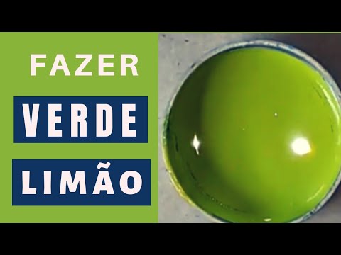 Como fazer a cor Verde Limão - Mistura de cores