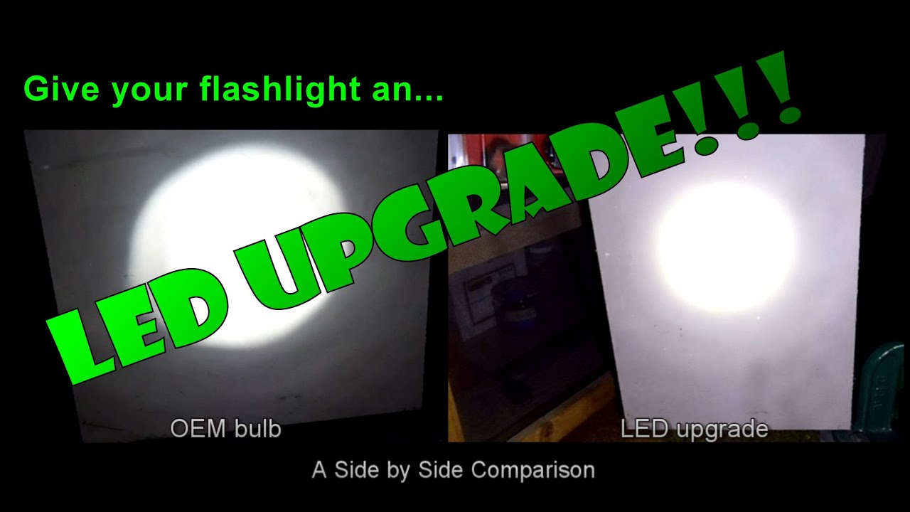 Upgrading Flashlight With Led Give your flashlight an LED Upgrade - YouTube
