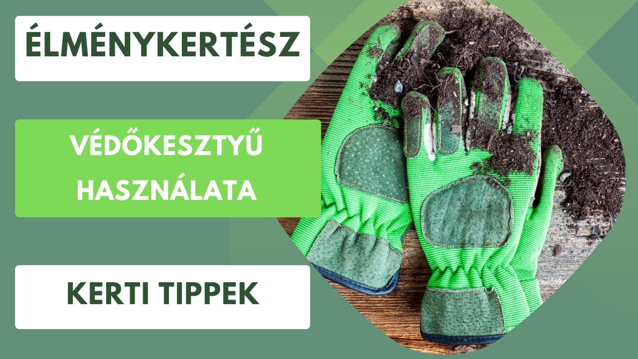 Védőkesztyű használata a kertben🧤