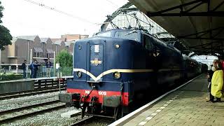 Eloc 1202  Old Carriages  Eloc 1312 Departing  Railroad Station Haarlem