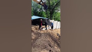 Precast wall pannel installation process #smartwork #goodtools