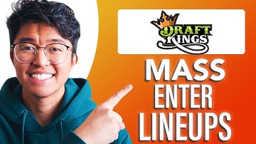 How to Mass Enter Lineups On Draftkings (SIMPLE & Easy Guide!)