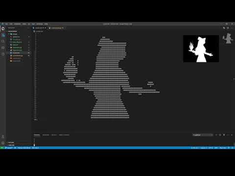 Bad Apple but VSCode