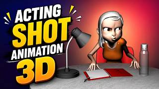 3D Acting Shot Animation | Cinematic Character Performance 🎭