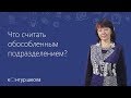 Обособленное подразделение. Понятие. Признаки