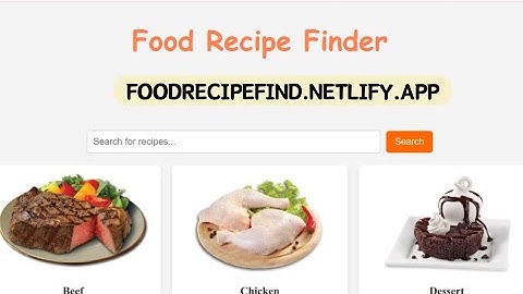 How I Built a Food Recipe Website - HTML, CSS & JavaScript