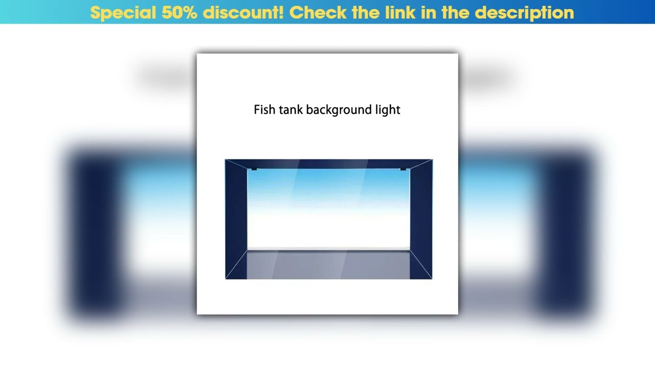 First Look PVC Backlight Background Light Decor Aquarium RGB LED Fish Tank Ornament Acrylic Materia