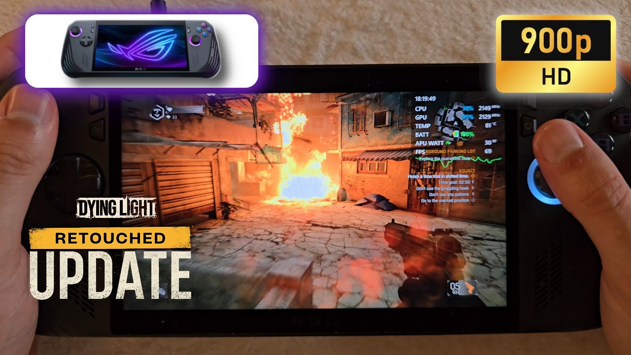 ASUS ROG Ally X | Dying Light - Retouched Update | 900p | High settings