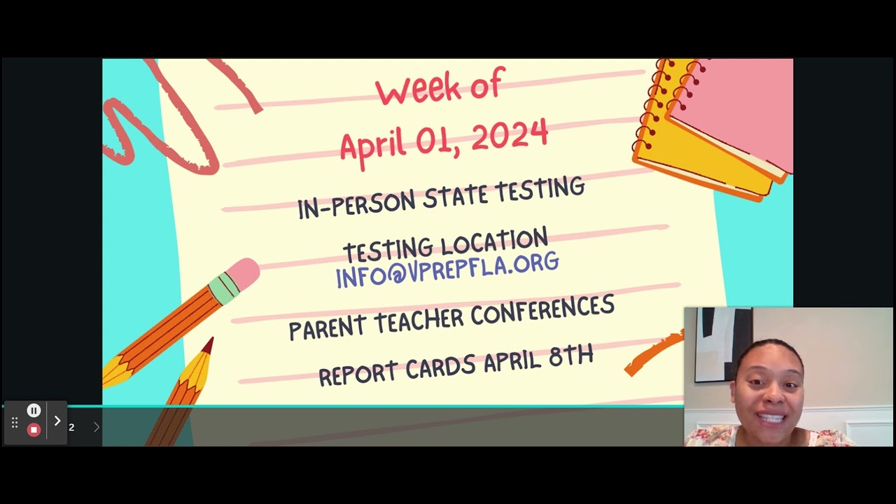 V Prep Week of April 1st VPrep FL Principal Message - YouTube