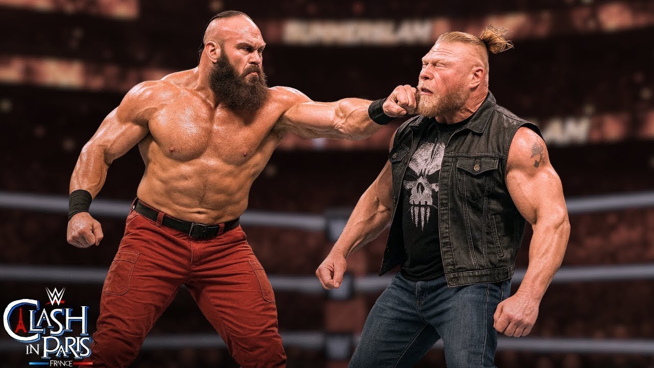 Брок Леснар против Брауна Строумана - Монстр против Монстра, 14-минутный матч WWE War, полный мат...
