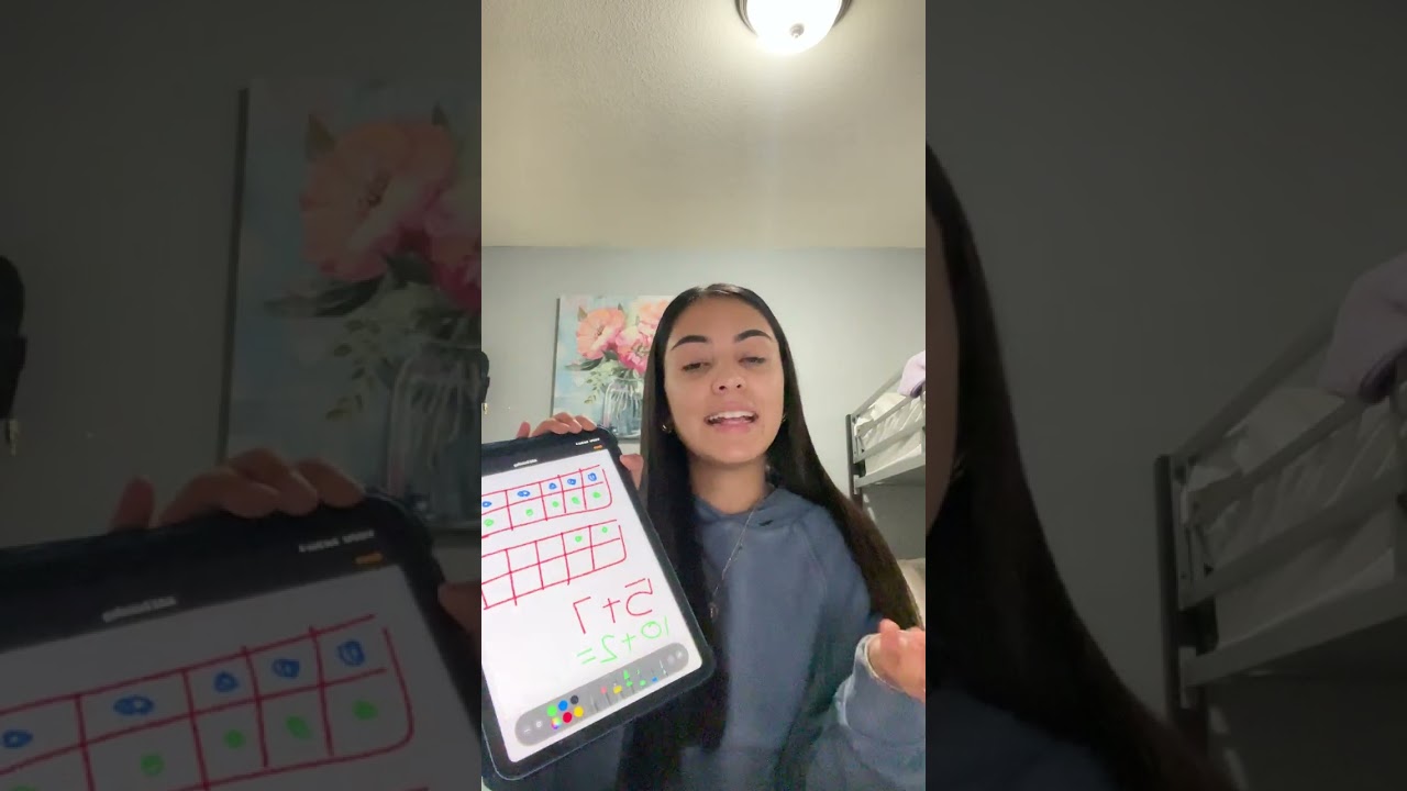 Math lesson 1st grade- How to make 10s to solve addition problems