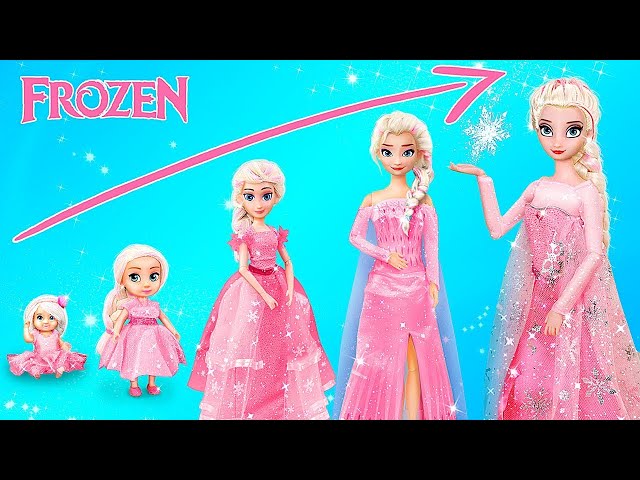 ピンクのエルサグローイングアップ! アナ雪DIY30選 - YouTube