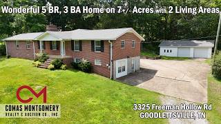 AUCTION: 5 Bedroom Home on 7± Acres in Goodlettsville, TN – Selling July 25th!