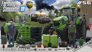 LEVELING & COMPACTING GRASS IN BUNKER WITH @kedex | Ellerbach | Farming Simulator 22 | Episode 56 screenshot 4