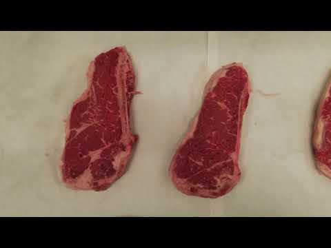 How to pick out a GREAT shell steak for dinner !