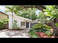 Lush North Coconut Grove 3 Bedroom Single Family Home For Sale