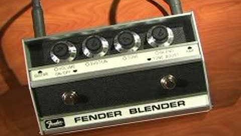 Fender Blender fuzz pedal demo