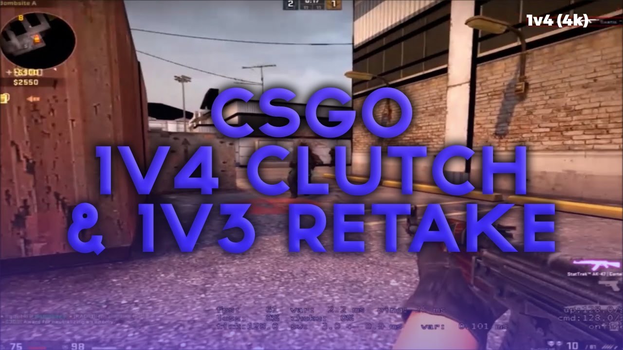 CSGO | 1v4 Clutch & 1v3 Retake, Competitive, Cache @govit4l