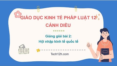 Giảng bài 2: Hội nhập kinh tế quốc tế | Bài giảng Kinh tế pháp luật 12 Cánh diều