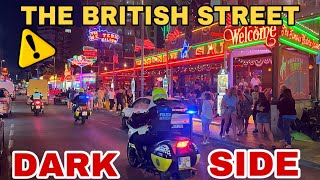 The DARK side of the BRITISH Street in Benidorm! 🍹🪩