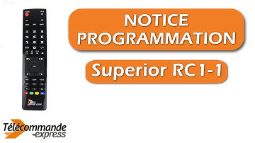 Programmer une télécommande TV universelle superior RC1-1