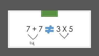 Equal Not Equal Equations 1