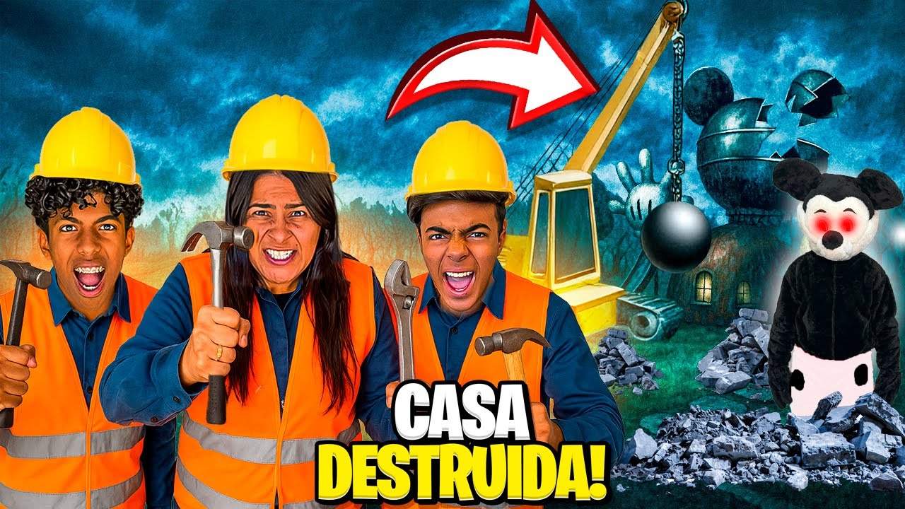 DESTRUÍMOS A CASA DO MICKEY MALVADÃO ! *Será que ele vai se vingar?