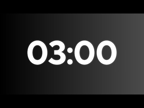 3 Minute Timer | 180 Seconds Countdown Alarm ⏰