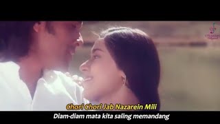 Chori Chori Jab Nazrein Mili - Kareeb (1998) Lirik Terjemahan Indonesia