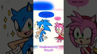 Sonic x Amy: Sonic check out his new look with Amy! #comicdub #sonic #sonamy #shorts #viral #funny
