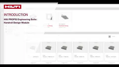 HOW TO model installing handrails with the Hilti PROFIS Engineering Suite software