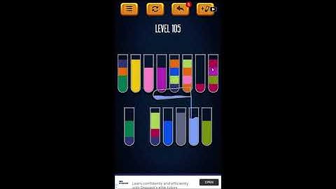Water Sort Puzzle - Color Liquid Sorting Game Level 105 Solution