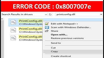 Fix Error Code 0x8007007e Your Printer Has Experienced An Unexpected Configuration On Windows 10