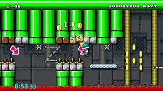 Super Mario Maker - Blind Kaizo Race #163: Petes Power-Up Palace #Race