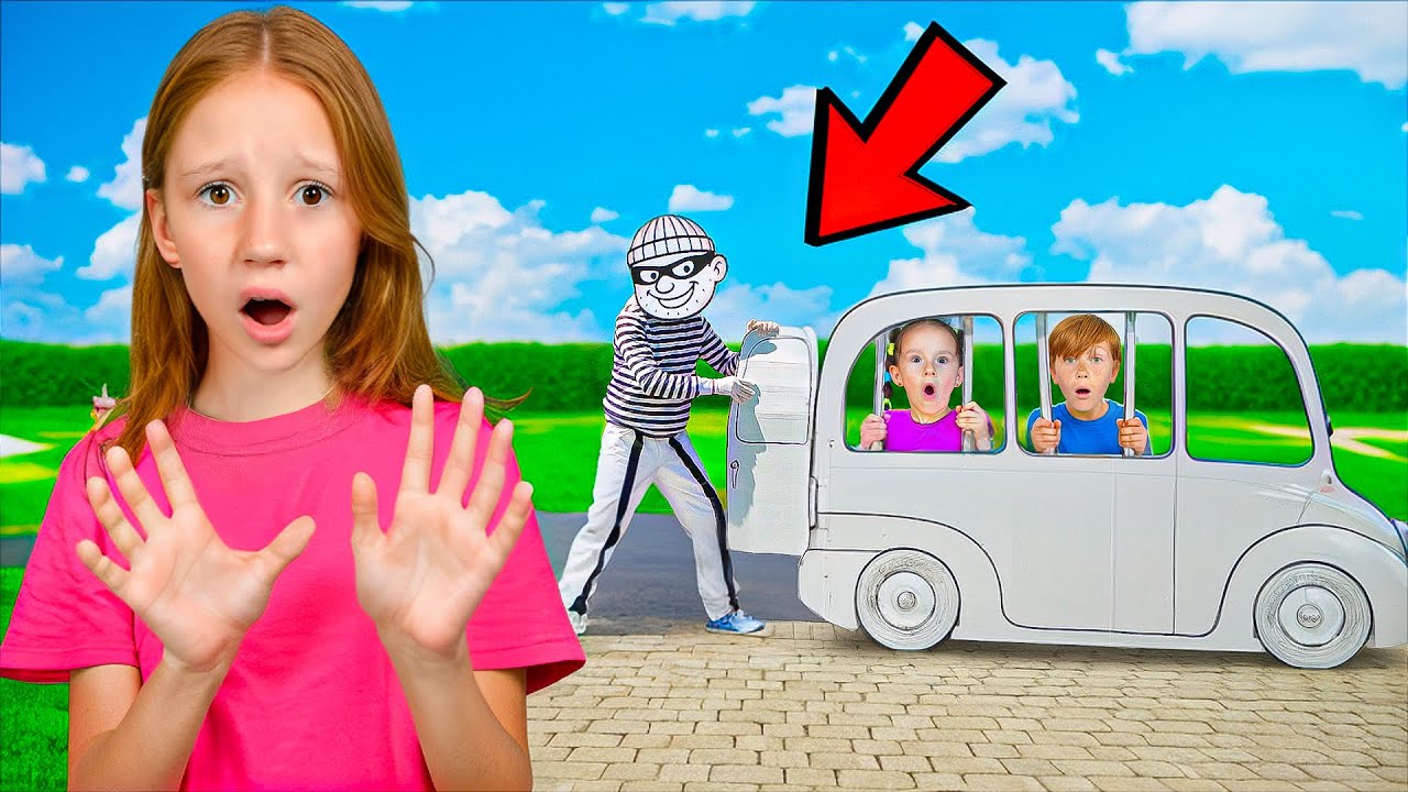 Nastya with friends in the paper world