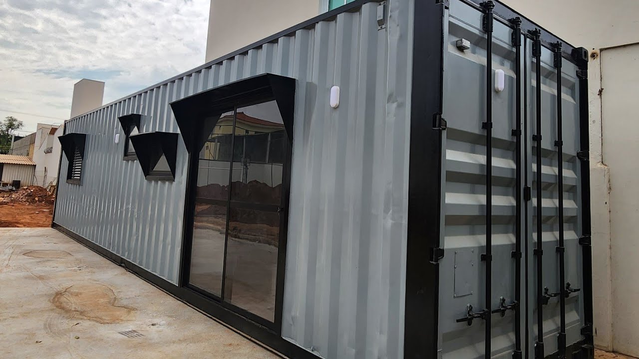 Casa container 30m2, Entregue em Ibitinga/SP - Azul Containers - YouTube