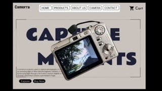 ✨ Modern Camera Website UI Design in Figma | Final Design Showcase.  #longvideo 