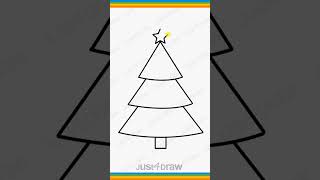 christmas tree drawing 🎄🎄 #shorts #christmastree
