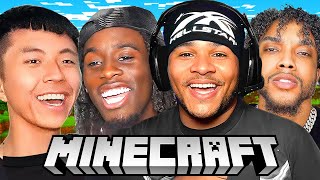 Fanum, Kai Cenat & Ray, YourRAGE Play Minecraft For The First Time.. (FULL STREAM)