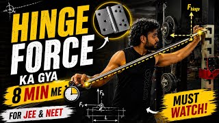Hinge Force Concept Clear in 8 Minutes ⚡ | JEE & NEET