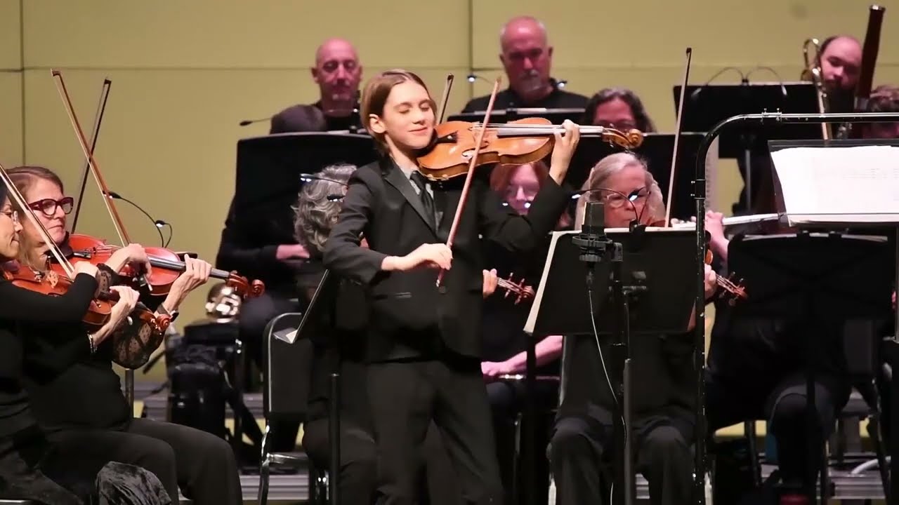 Maxwell Brown (age 13)- Carmen Fantasy (Sarasate) with the Carolina Philharmonic 