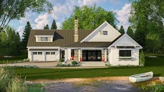 plan farmhouse modern concept open interior virtual vaulted architecturaldesigns bed tour plans sold