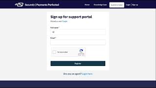 Creating an account in our online help system