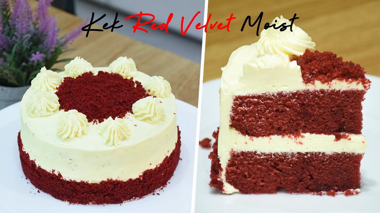 Kek Red Velvet Yang Sangat Moist Youtube