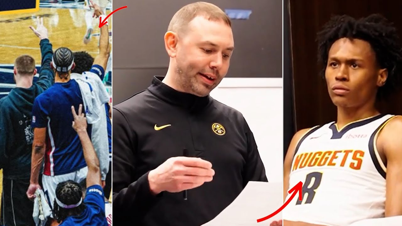 Denver Nuggets Locker Room Celebration After Big Road Win vs Wizards Playing Without Nikola Jokic