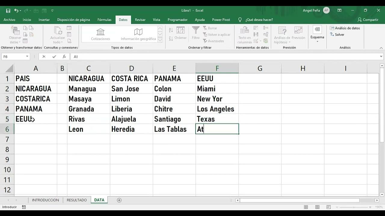 LISTAS DESPLEGABLES DEPENDIENTES EN EXCEL YouTube