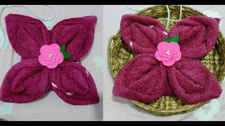 Folding Towel Art | Melipat Hantaran Handuk bentuk bunga